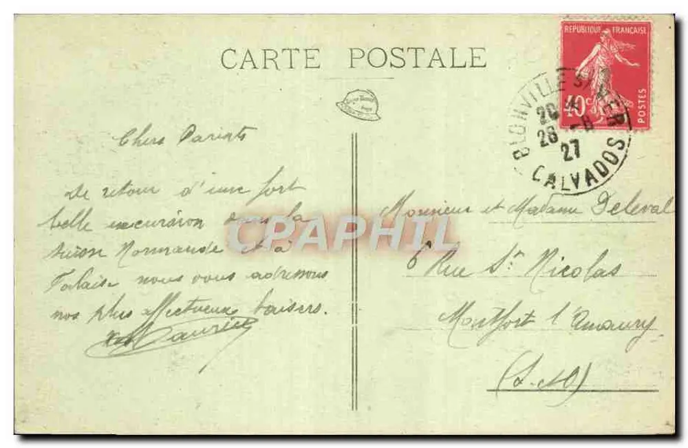 Falaise — O Castelo (lado Oeste) — C. Jeanne, editor-fotógrafo - Verso