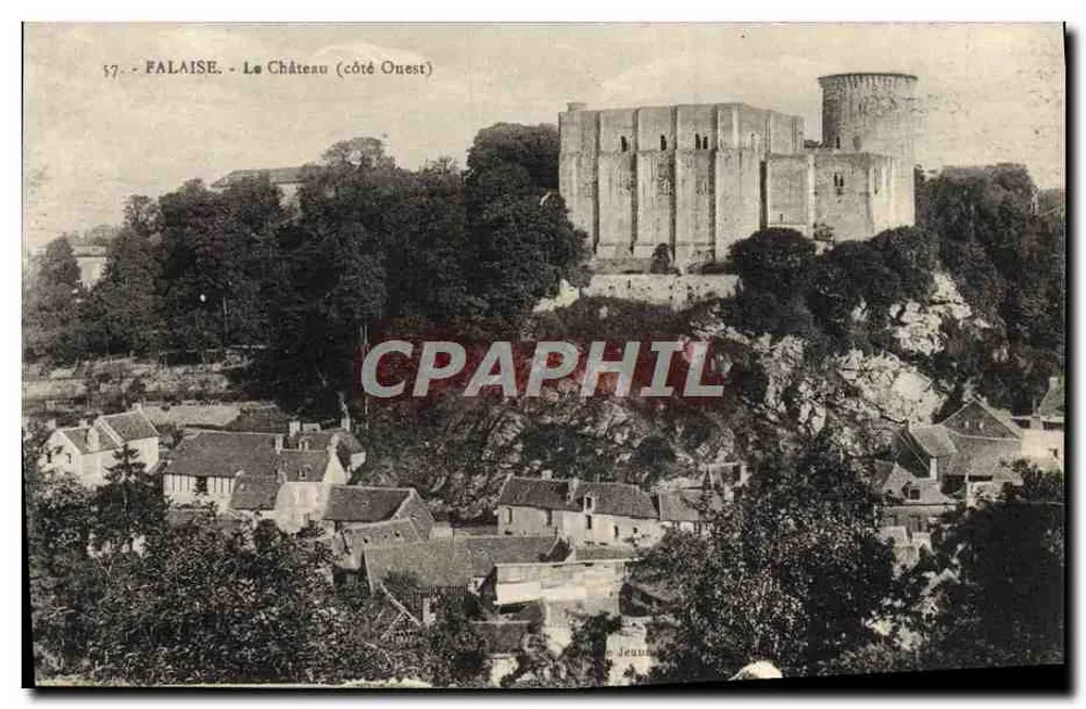 Falaise - O Castelo (lado Oeste) — editor Jeanne, n° 17 - Frente