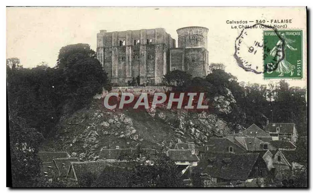 Falaise (Calvados) — O Castelo (Lado Norte) — Editor não identificado - Frente