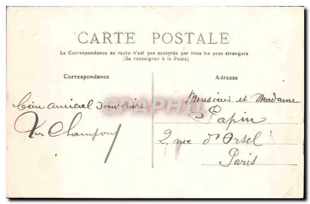 Falaise (Calvados) — O Castelo (Lado Norte) — Editor não identificado - Verso