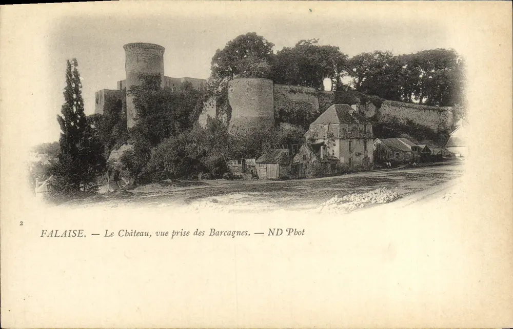 Falaise — Das Schloss, Ansicht aus den Barcagnes — ND Phot - Vorderseite