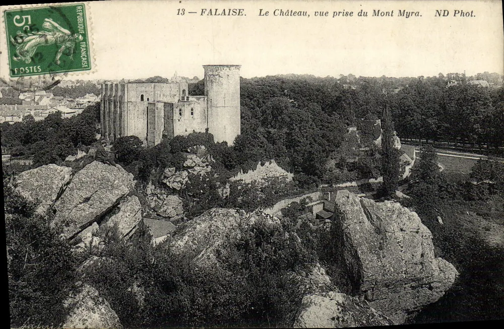 FALAISE. Das Schloss, Ansicht vom Mont Myra — ND Fotografie — Nr. 13 - Vorderseite