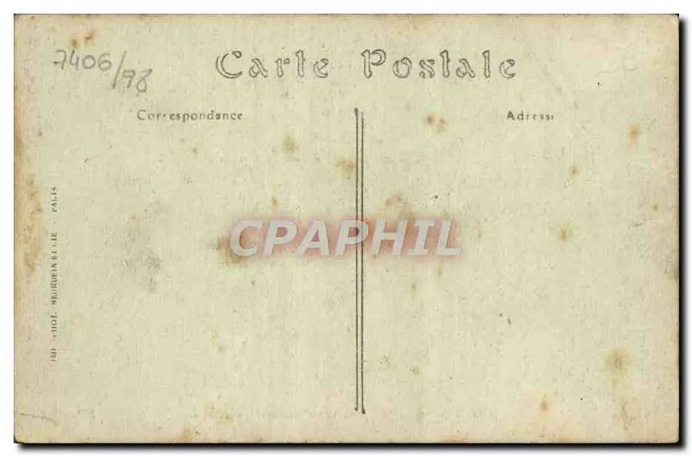 FALAISE — O Castelo, vista geral, lado sul. ND. Fot. - Verso
