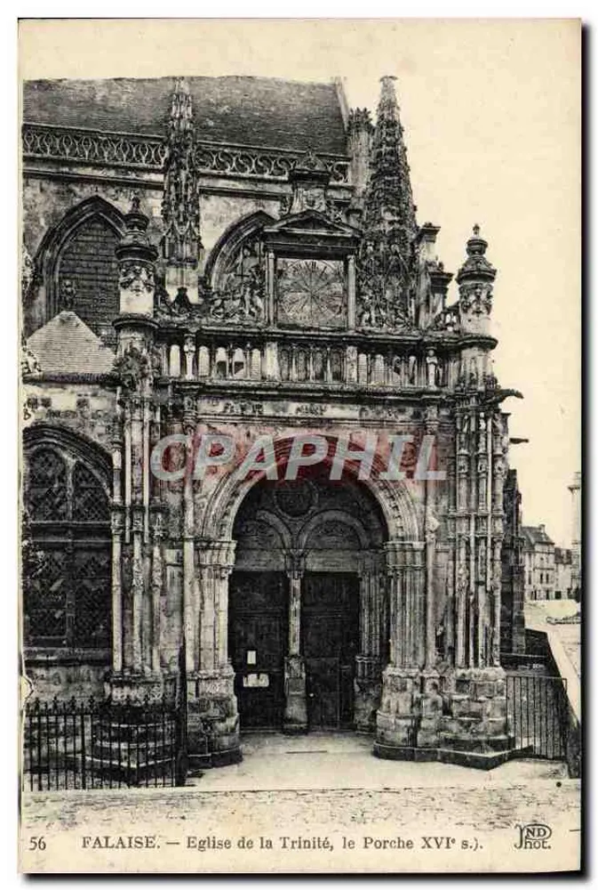 Falaise — Kirche der Dreifaltigkeit, der Portique des 16. Jahrhunderts - Vorderseite