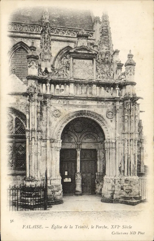 Falaise — Kirche der Dreifaltigkeit, der Eingangsbereich, 16. Jahrhundert — Collections ND Phot - Vorderseite