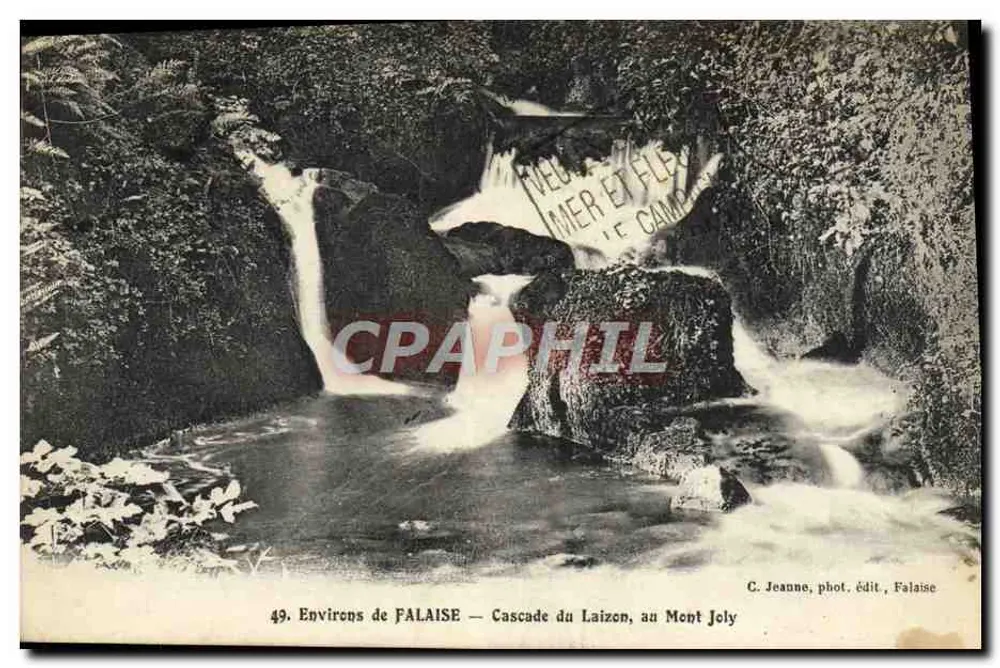 Umgebung von FALAISE — Wasserfall Laizoen, am Mont Joly — C. Jeanne, phot. edit. Falaise - Vorderseite