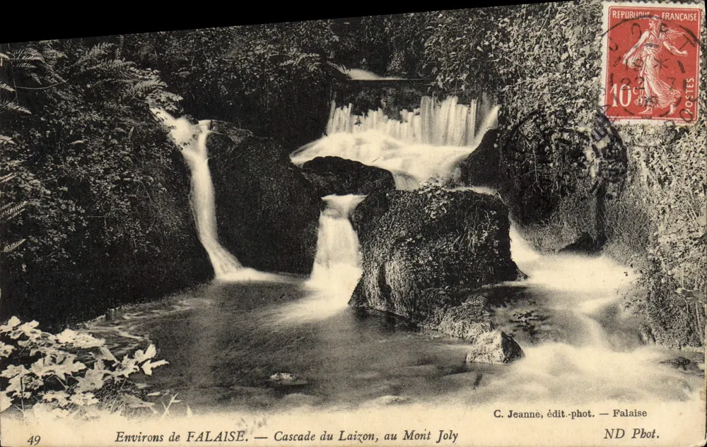 Umgebung von FALAISE — Laizon-Wasserfall, am Mont Joly — C. Jeanne, Verlag-Fotograf — Palaise - Vorderseite