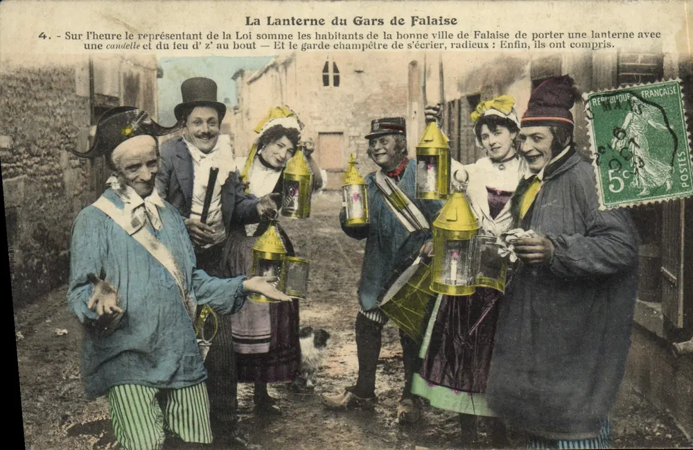 Die Laterne des Gars von Falaise — Karnevals-Szene — unbekannter Verleger, Nr. 4 - Vorderseite