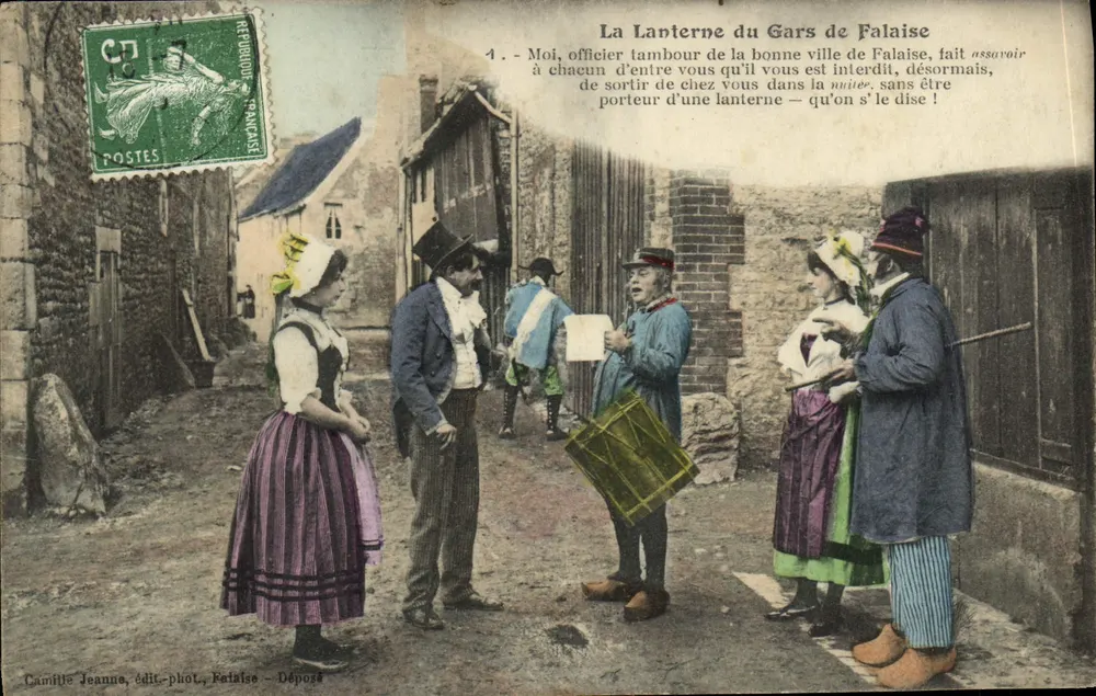 Die Laterne des Gars von Falaise — Camille Jeanna, Verlag-Fotograf, Falaise — Einlieferung - Vorderseite