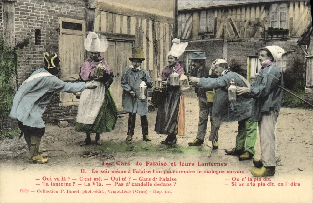 Die Cars von Falaise und ihre Laternen — II — Sammlung P. Bunel, phot.-edit., Vimoutiers (Orne) — Rep. int. - Vorderseite