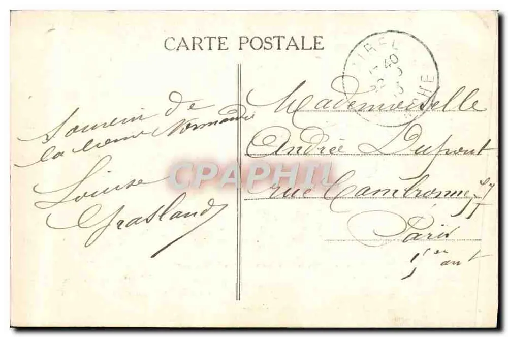 Die Gors von Falaise und ihre Laternen — P. Bunel, phot.-edit., Vimoutiers (Orne) — n° 2118 - Rückseite