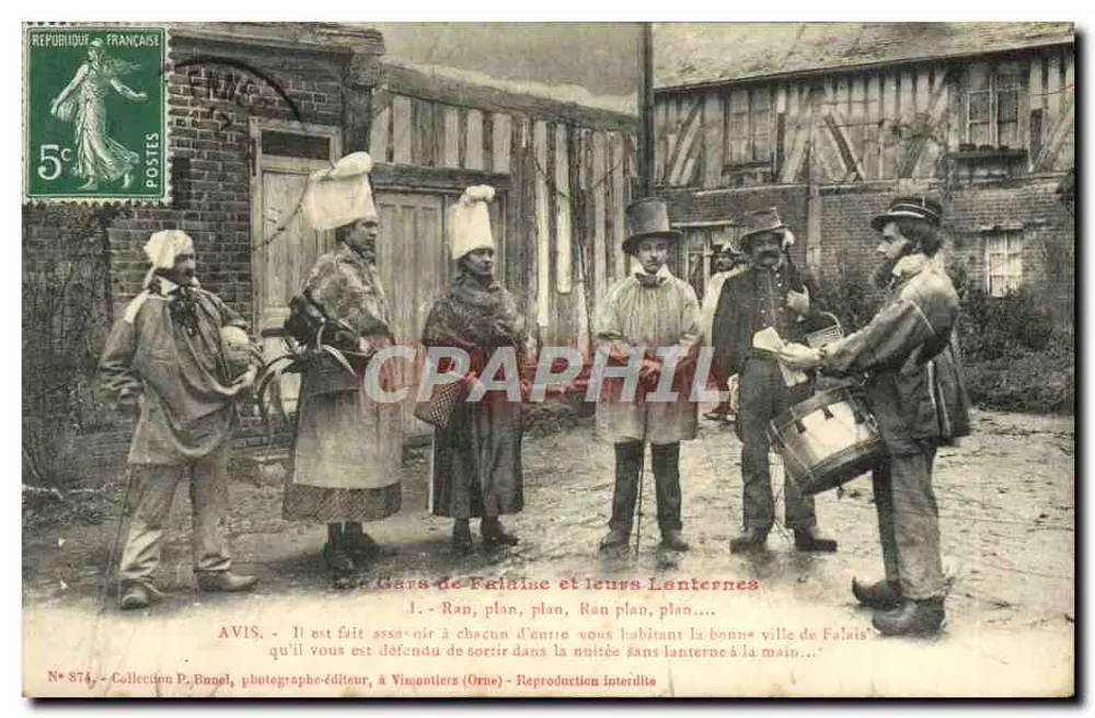 Die Cars von Falaise und ihre Laternen — Sammlung P. Banel, Fotograf-Verleger, in Vimoutiers (Orne) - Vorderseite