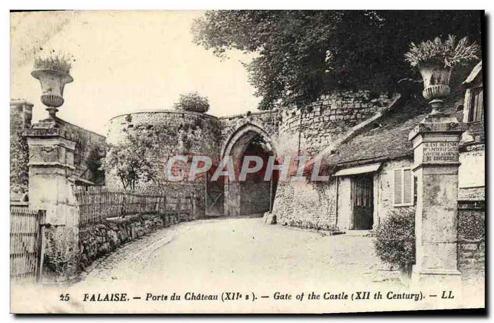 Falaise — Porta do Castelo (século XII) — editor LL - Frente