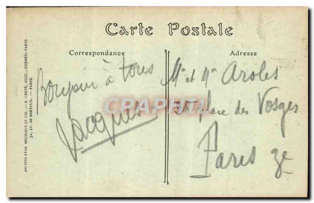 FALAISE — Die Pforte der Cordeliers — JND Hot - Rückseite