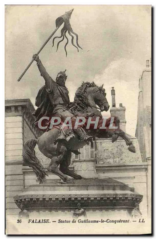 FALAISE — Estátua de Guilherme o Conquistador — LL - Frente