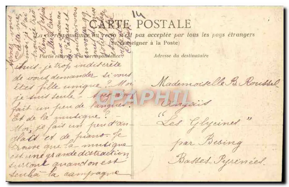 Falaise — Der Val d'Ante, Aussicht vom Weg nach Caen — unbekannter Verleger, Nr. 35 - Rückseite