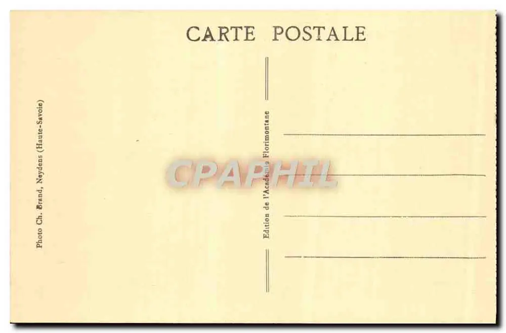 Castelo de Montrottier — Faches Sul e Oeste — Edição da Academia Fiorimontane - Verso