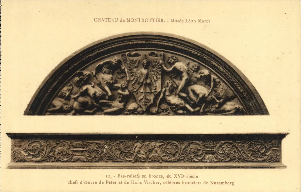 Schloss Montrottier — Museum Léon Marès — Bronze-Reliefs des 16. Jahrhunderts - Vorderseite