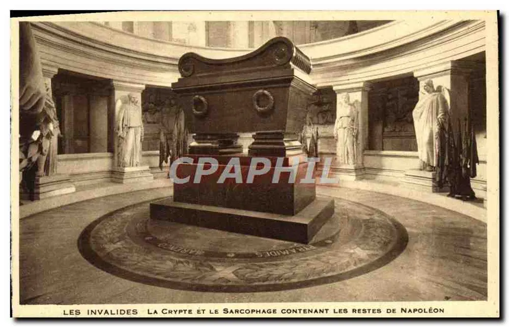 Les Invalides — Die Krypta und der Sarg, der die Überreste Napoleons enthält — Ausgabe des Militärmuseums - Vorderseite