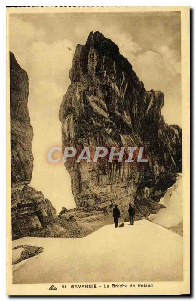Gavarnie - A Fenda de Roland — editora CI. DES ARTS PHOTOMÉCANIQUES, Strasbourg - Frente