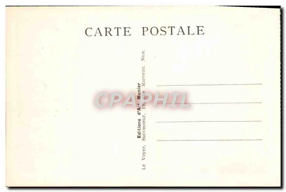 Monte-Carlo — Casino (fachada sul) — Foto Munier, n° 310 - Verso