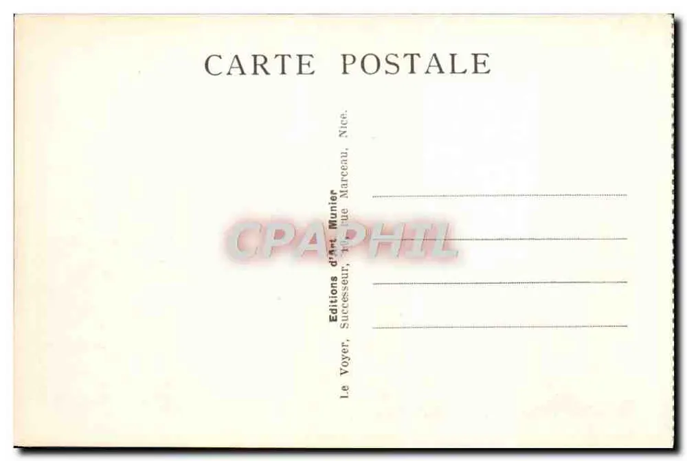 Monte-Carlo — Die Terrassen des Casinos — Foto Munier, n°321 - Rückseite