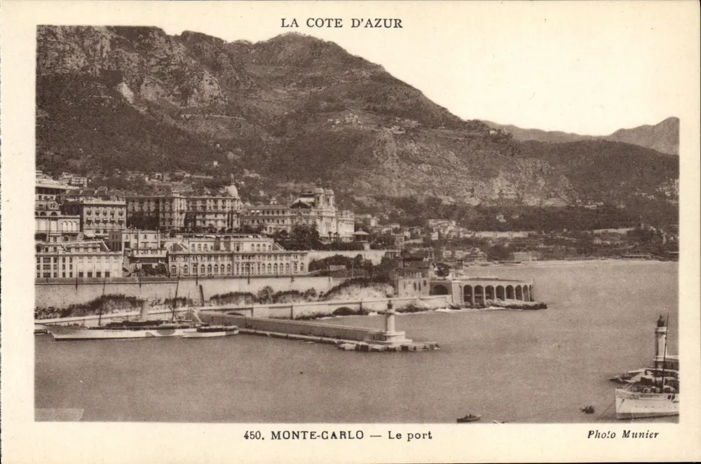 Monte-Carlo — O porto — Foto Munier, n°450 - Frente