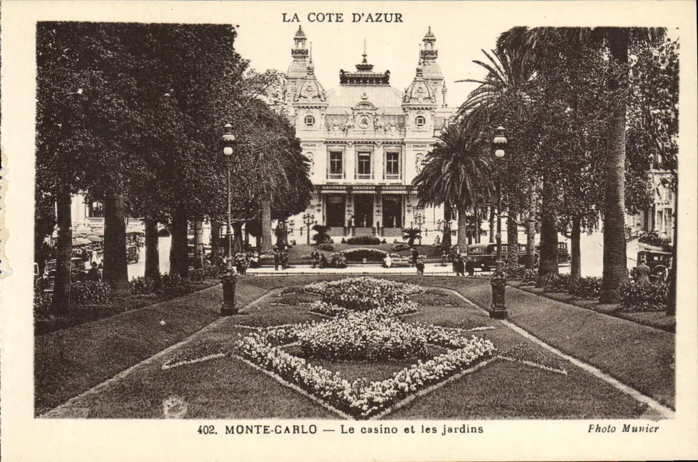 Monte-Carlo — Le casino et les jardins — Photo Munier, n°402 - Vorderseite