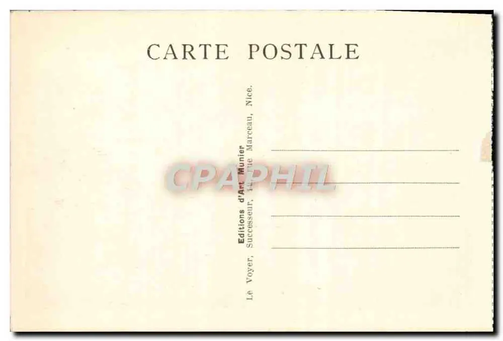 Mônaco — Jardins exóticos — Foto Munier, n° 411 - Verso