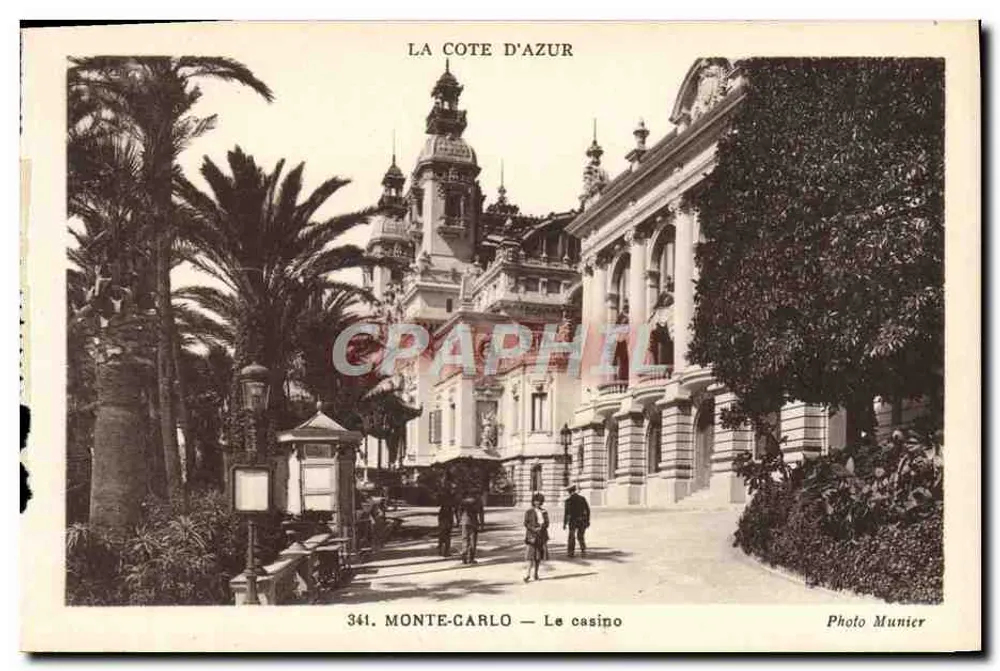 Monte-Carlo — O cassino — Foto Munier - Frente