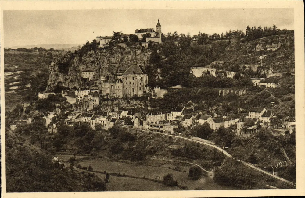 Rocamadour (Lot) — Vista geral (lado Leste) — Edições d'Art YVON, Paris - Frente