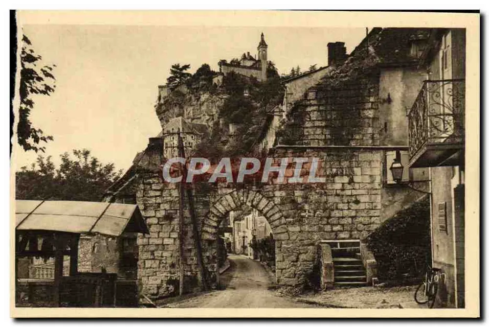 Rocamadour (Lot) — A Porta do Figuier — Éditions d'Art Yvon - Frente
