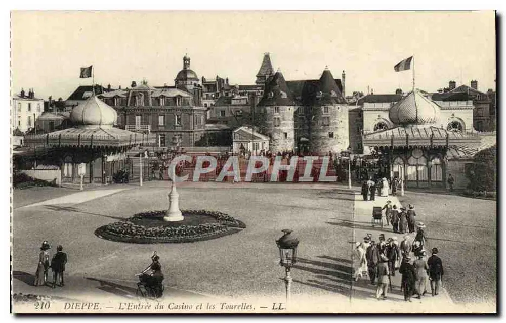 Dieppe — Eingang zum Casino und Türme — LL - Vorderseite