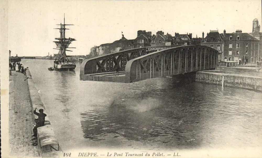 Dieppe — Die Drehbrücke von Pollet — LL, Nr. 162 - Vorderseite