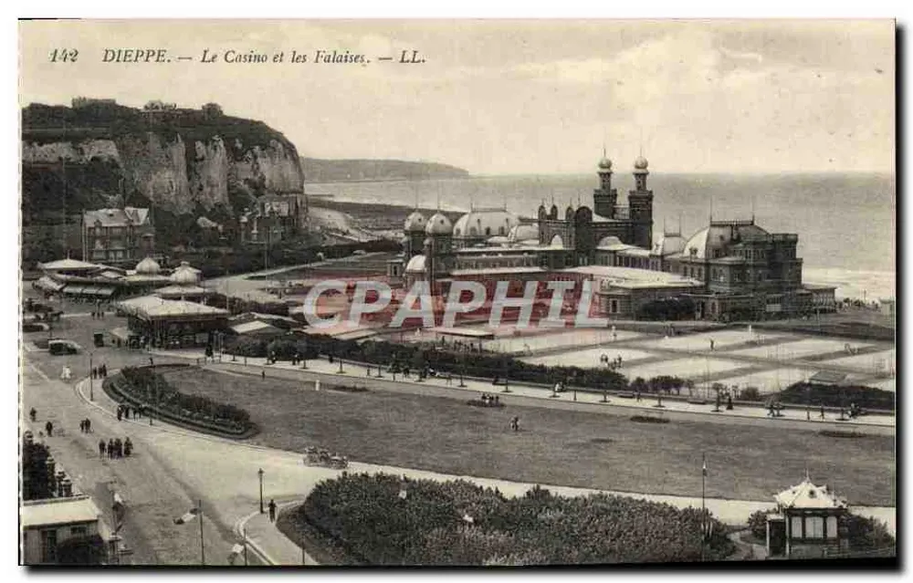 Dieppe — Das Casino und die Klippen — LL. — Nr. 142 - Vorderseite