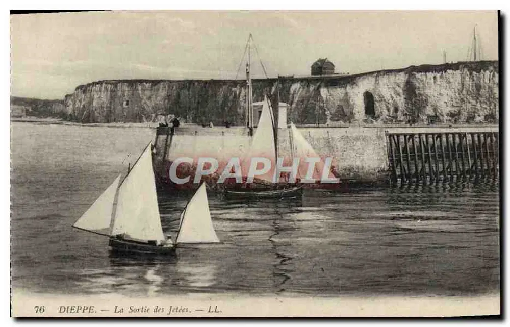 Dieppe — Saída das Pontões — LL, n°76 - Frente