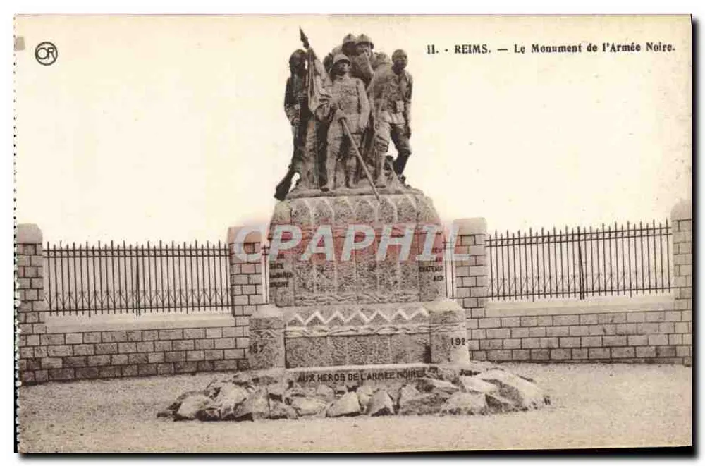 Reims — Denkmal der Schwarzen Armee — Editions OR, Ch. Branelles Malongues - Vorderseite