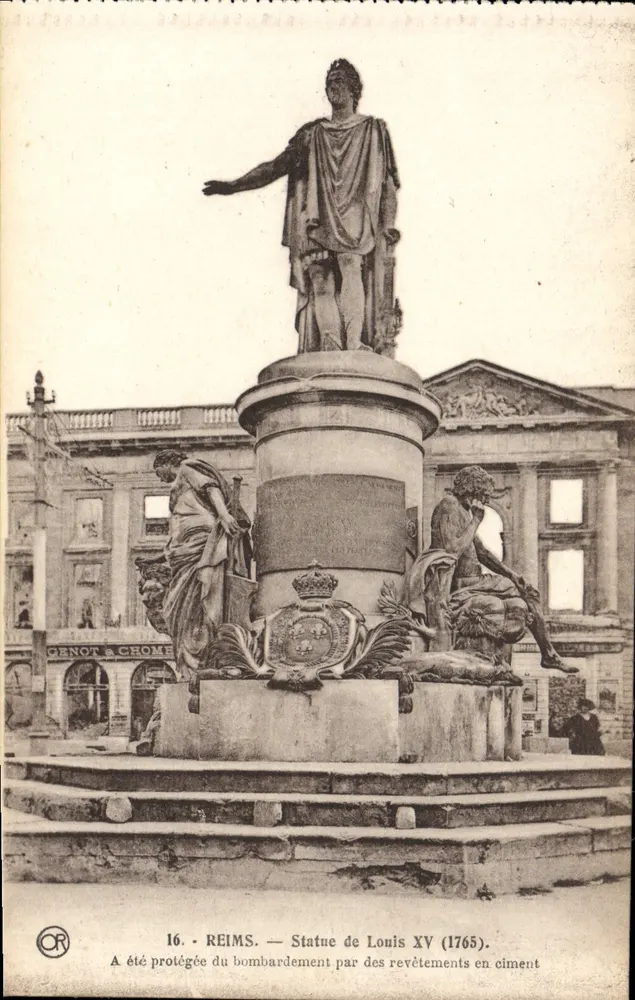 Reims — Statua Ludwika XV (1765) — Genot & Chome - Awers