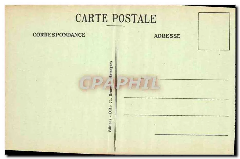 Reims - A Abside da Catedral — Edições « OR » Ch. Brune Matongues, n°8 - Verso