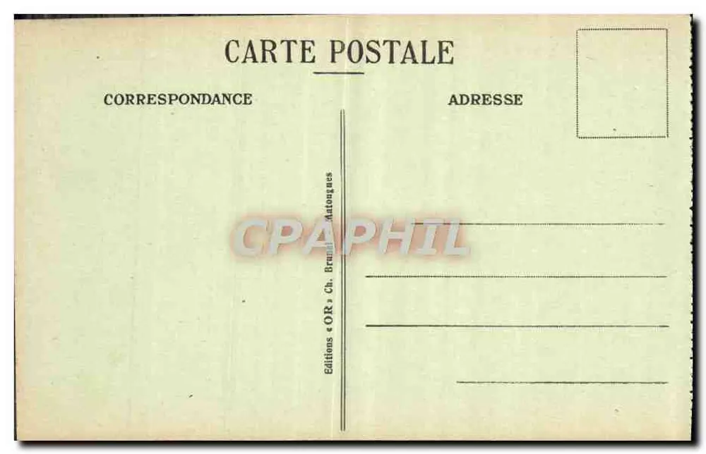 Reims — Die Kathedrale nach dem Bombenangriff — Editions OR. Ch. Brault Matoungues - Rückseite