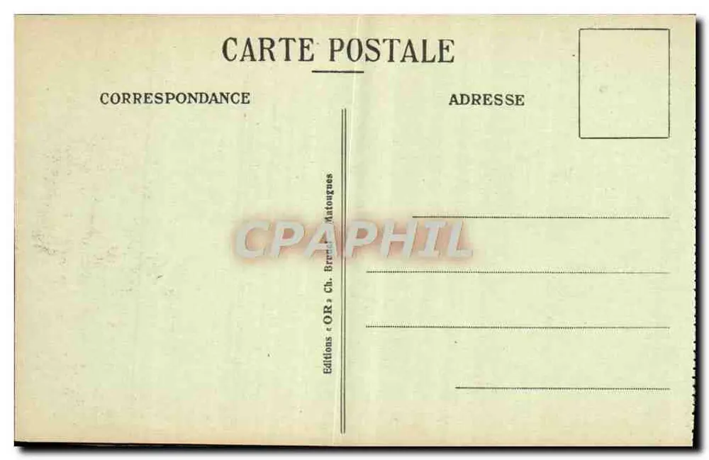 Reims — O Monumento das Enfermeiras — Erguido por Subscrição internacional - Verso