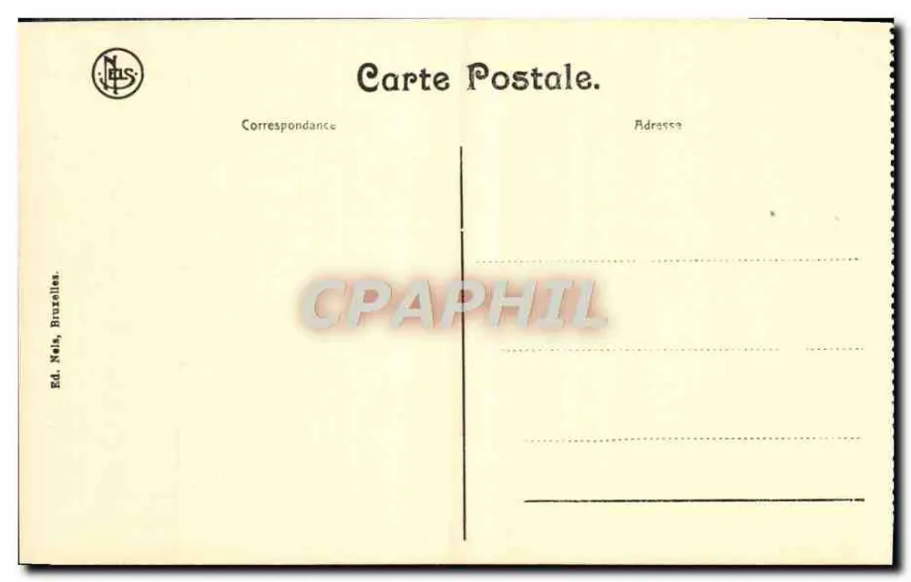 Brussel — Paleis van Justitie — Ed. Néls Brussel - Achterkant