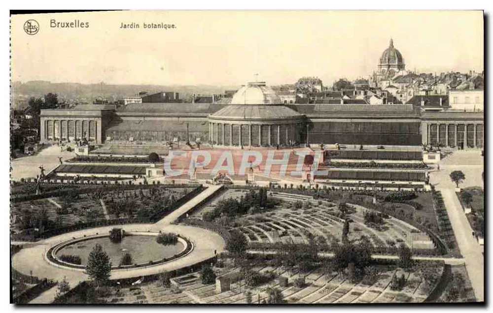 Bruxelas Jardim Botânico — vista panorâmica — Ed. Neels, Bruxelas - Frente