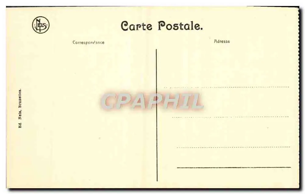 Bruxelas - Praça de Brouckère — editor Neils, Bruxelas - Verso