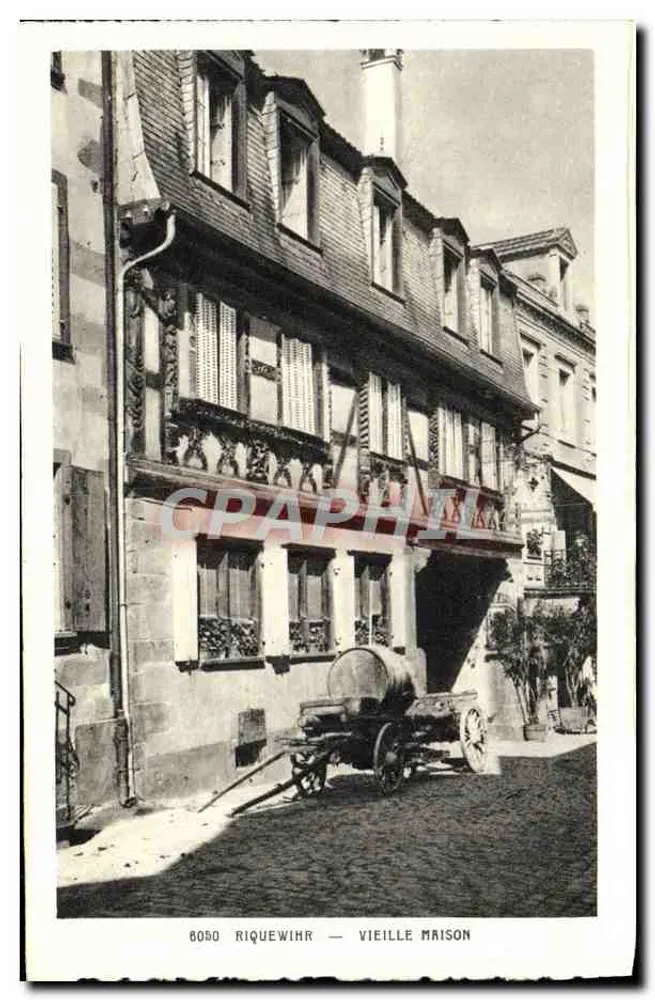 Riquewihr — Velha casa — Edição Fr. Berschy, Riquewihr - Frente