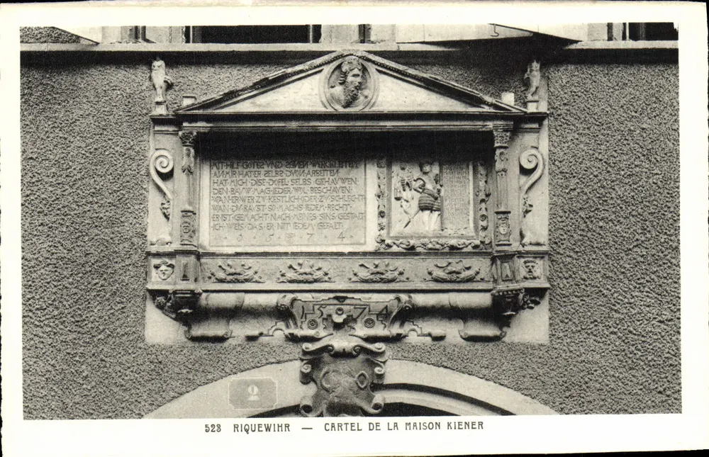Riquewihr — Schild der Familie Kiener — Edition Fr. Bercchy - Vorderseite