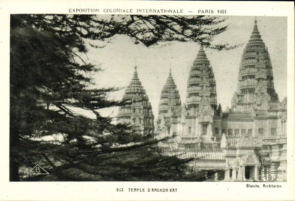 Tempel von Angkor-Vat — Internationale Kolonialausstellung — Paris 1931 — Blanche, Architekten - Vorderseite