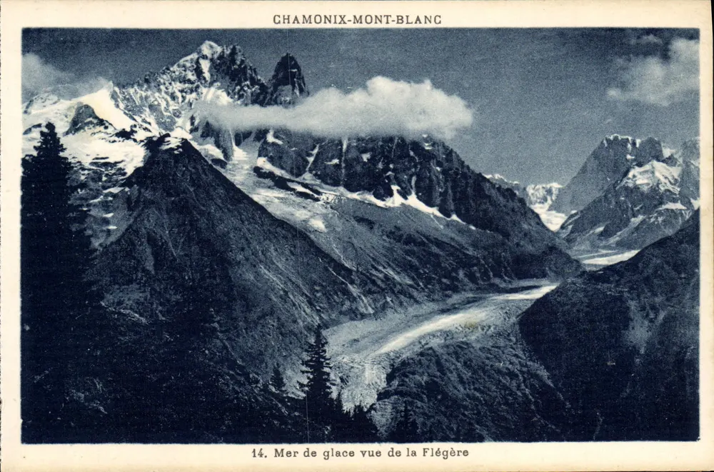 Chamonix-Mont-Blanc — Mer de glace aus Sicht der Flégère — G. Tairras, Chamonix-Mont-Blanc - Vorderseite