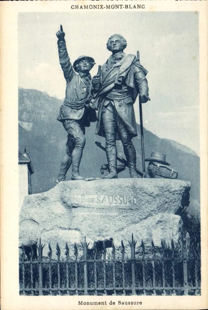 Monument van Saussure — Chamonix-Mont-Blanc — G. Tairras, fot-uitgave. - Voorkant