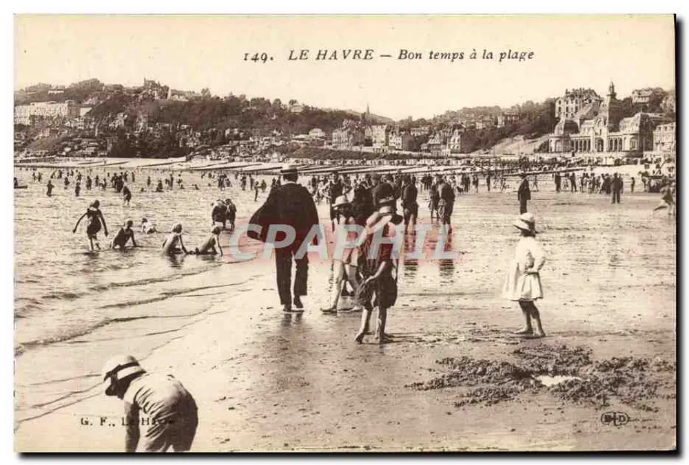 Le Havre — Bom tempo na praia — G. F. Le Havre - Frente